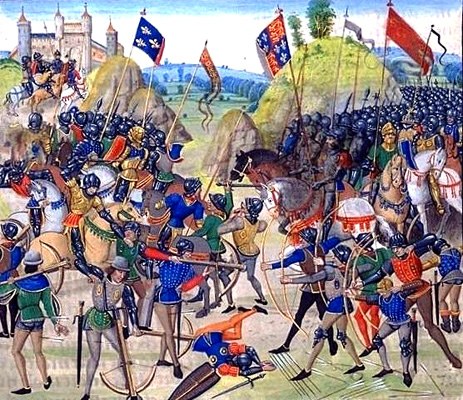Painting of Battle of Crecy