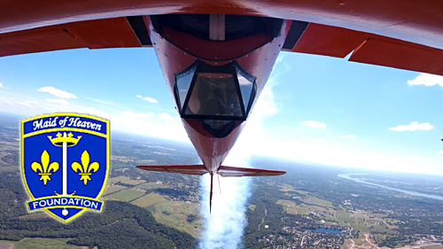 The Rebel Yell! Upside Down over Louisville!