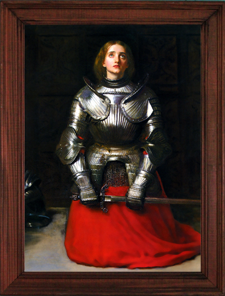 Joan of Arc worshiping God