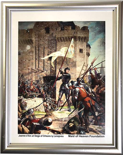 Joan of Arc Print in 8.5 x 11 Frame