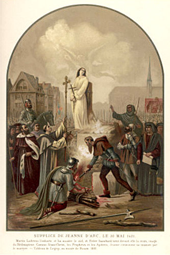 Execution of Joan of Arc painting
