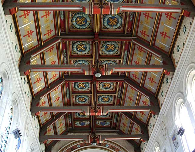 Ceiling inside the Basilica of Joan of Arc