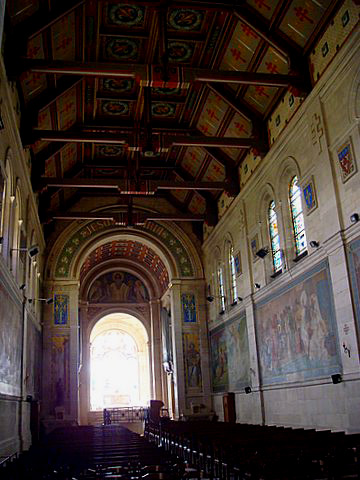 Ceiling inside the Basilica of Joan of Arc