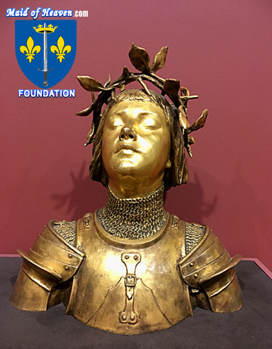 Bust of Joan of Arc by Antonin Mercie