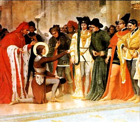 Joan of Arc meeting Carles VII of France
