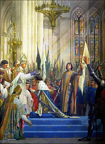 Jeanne at the Cornation of Charles VII by Jules-Eugne Lenepveu