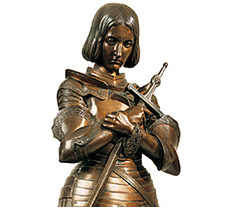 Statue of Joan of Arc in Domremy by Princess Marie d'Orleans