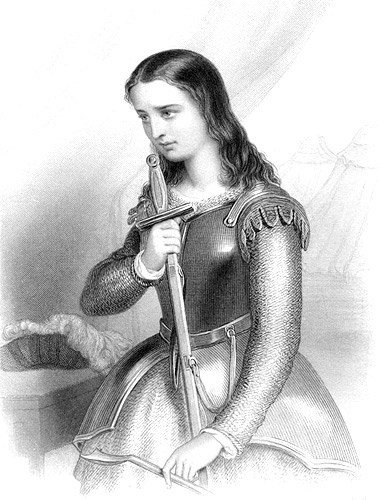 Engraving of Joan of Arc