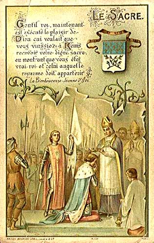  Holy Card of Joan of Arc at the Coronation of Charles VII