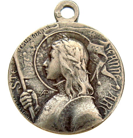 Antique Joan of Arc Holy Medal