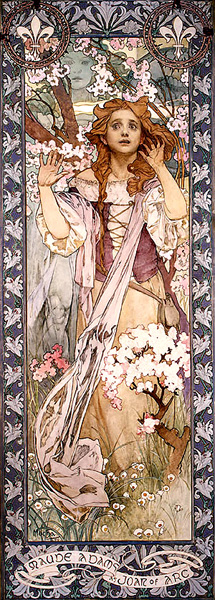 Maude Adams as Joan of Arc by Alphonse Maria Mucha