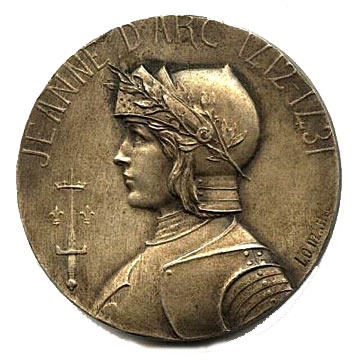 Front of Joan of Arc medal