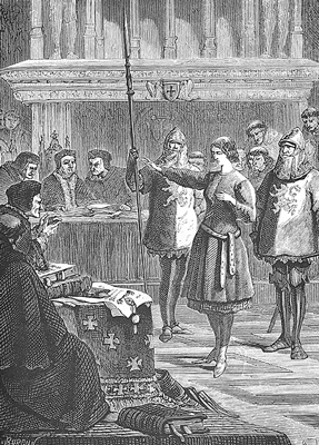 Picture of joan of arc's trial