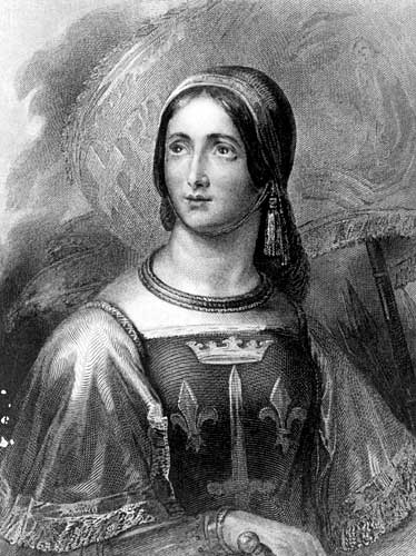 Engraved Portrait of Joan of Arc