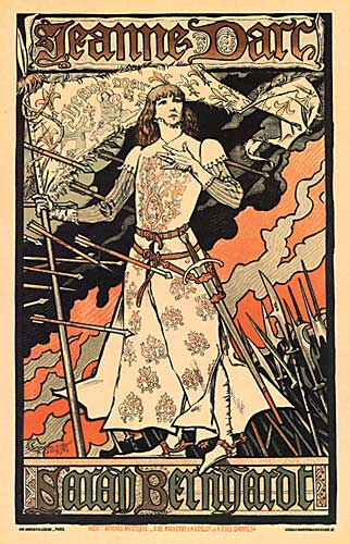 Joan of Arc Poster stage show starring Sarah Bernhardt