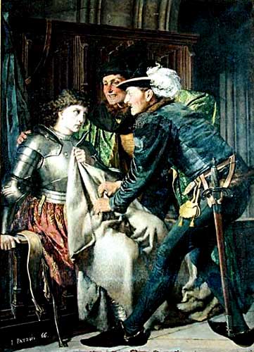 Painting of Joan of Arc in Prison by Isidore Patrois