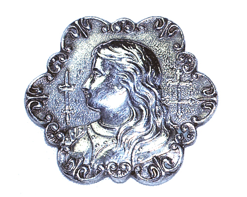 19th Century Silver Medal of Joan of Arc