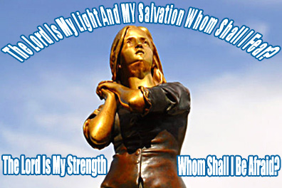 St. Joan of Arc Statue the Lord is My Light 