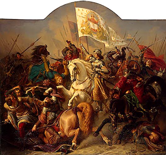 Joan of Arc in Battle by Hermann Anton Stilke