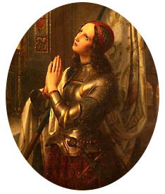 Joan of Arc in Prayer by Hermann Anton Stilke