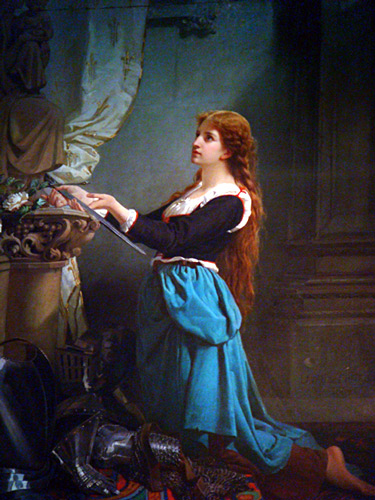 Joan of Arc Praying by Frank Dicksee