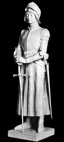 Statue of Joan of Arc titled Joan The Saint