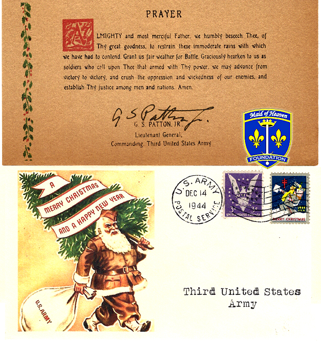 General George S. Patton Famous Weather Prayer Card