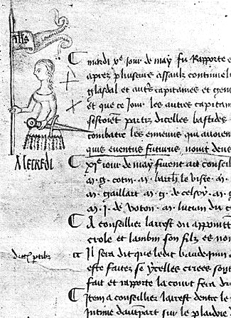 Official Entry in Pariliament of Paris record about Joan of Arc's victory at Orleans