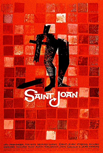 Joan of Arc Movie Poster for Saint Joan