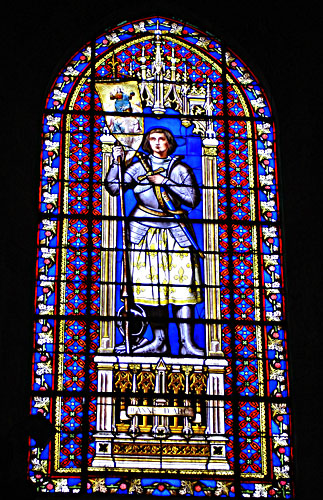 Stained Glass Window featuring Joan of Arc