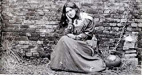 St. Therese dressed as Joan of Arc