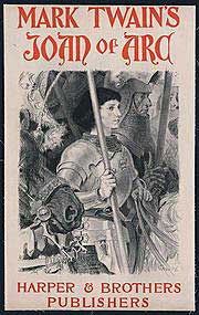 Cover for Mark Twain's Biography about Joan of Arc