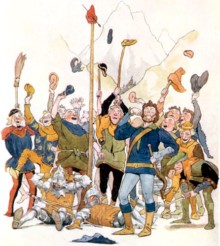 People Celebrating Freedom with William Tell