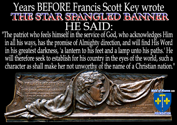 Francis Scott Key Quote Christian Nation