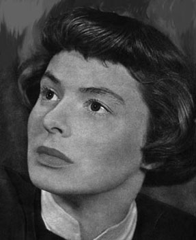 The face of Ingrid as Joan