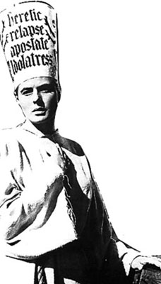 close up of Joan being taken to the stake