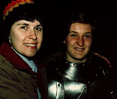 Picture of Virginia Frohlick and1984 Orleans Festival's Joan of Arc