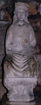 close up view of the statue